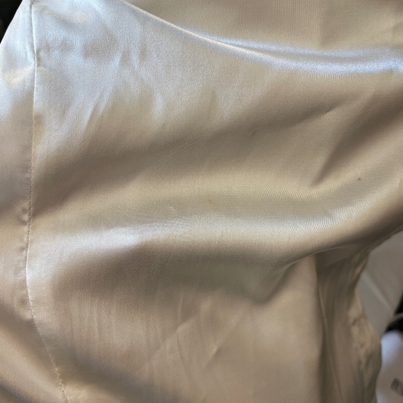 PRINCESS POLLY 90210 Satin Silky Button Down Shirt Mini Dress in White Size 0 - Picture 7 of 9